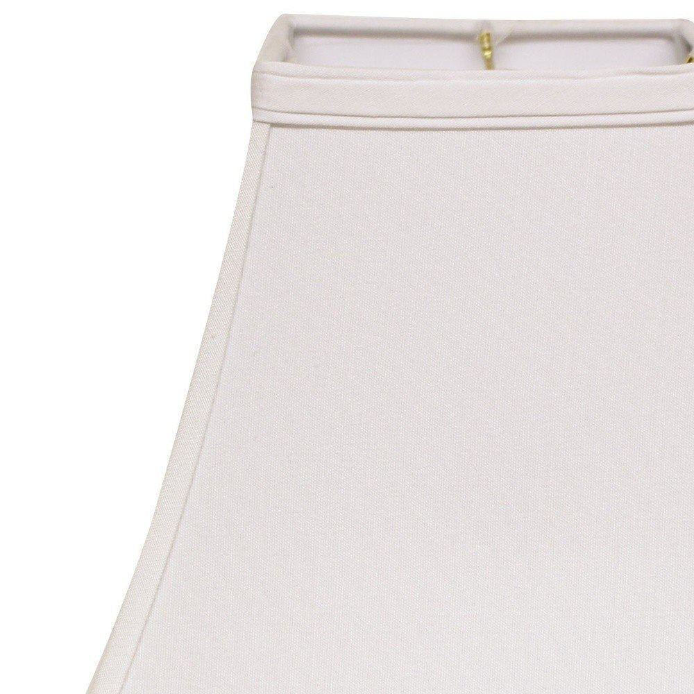 White No Slub Innsbruck Square Lamp Shade HomeRoots