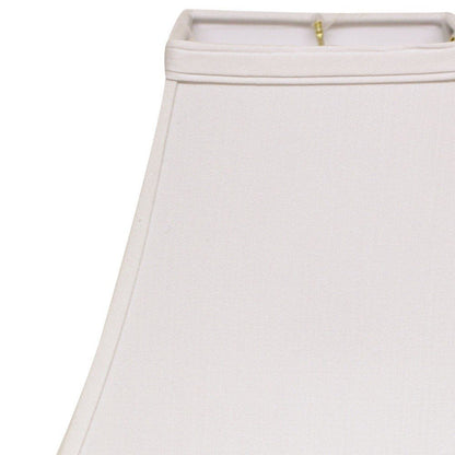 White No Slub Innsbruck Square Lamp Shade HomeRoots