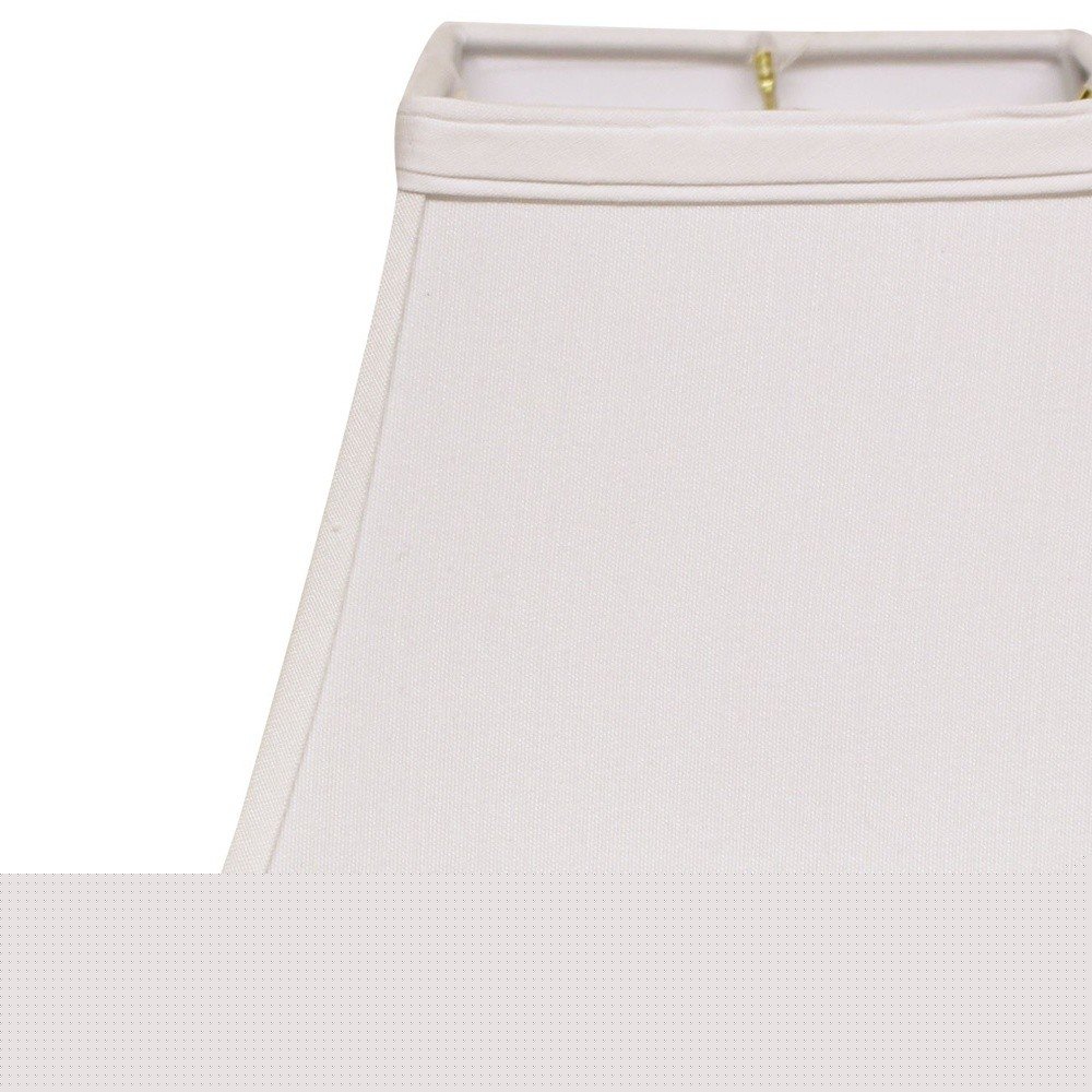 White No Slub Innsbruck Square Lamp Shade HomeRoots