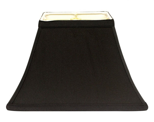 Black Shantung Silk Bell Lamp Shade HomeRoots