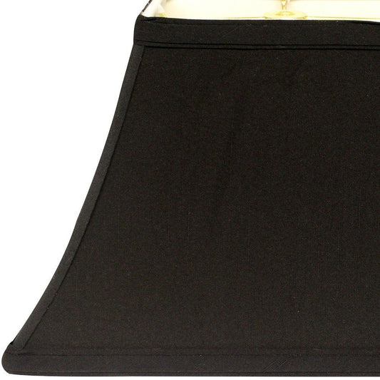 Black Shantung Silk Bell Lamp Shade HomeRoots