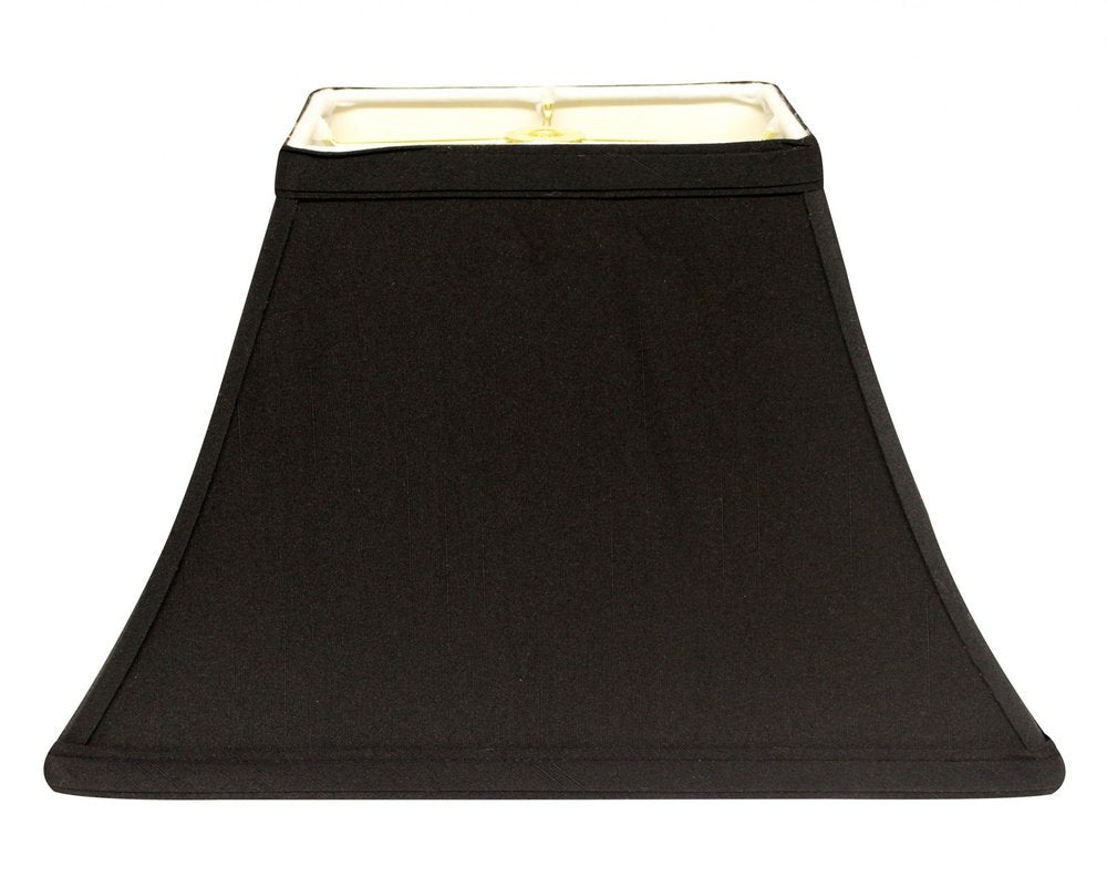 Black Shantung Silk Bell Lamp Shade HomeRoots