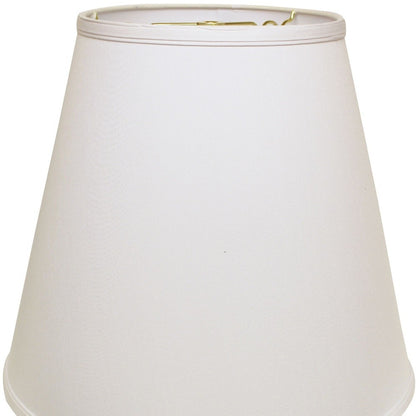 18" White Deep Empire No Slub Lampshade