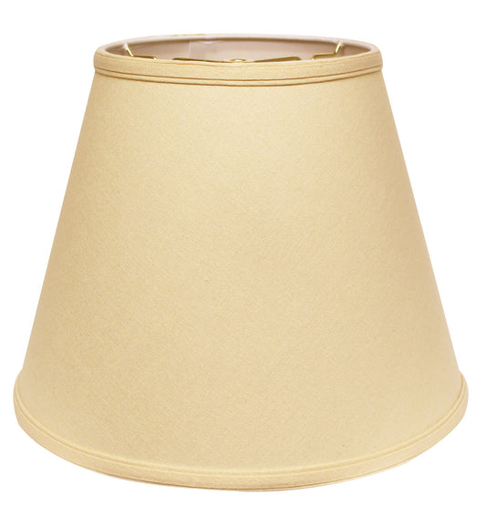 14" Parchment Biege Empire Deep Slanted Linen Lampshade - FurniFindUSA