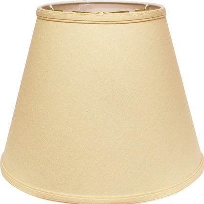 14" Parchment Biege Empire Deep Slanted Linen Lampshade - FurniFindUSA