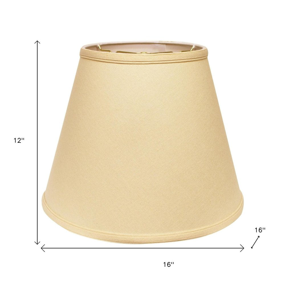 Beige Linen Empire Lamp Shade — view 6