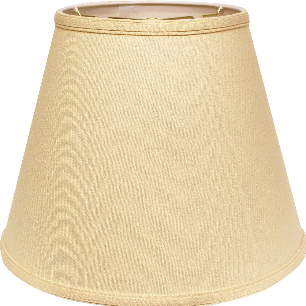 16" Parchment Biege Empire Deep Slanted Linen Lampshade