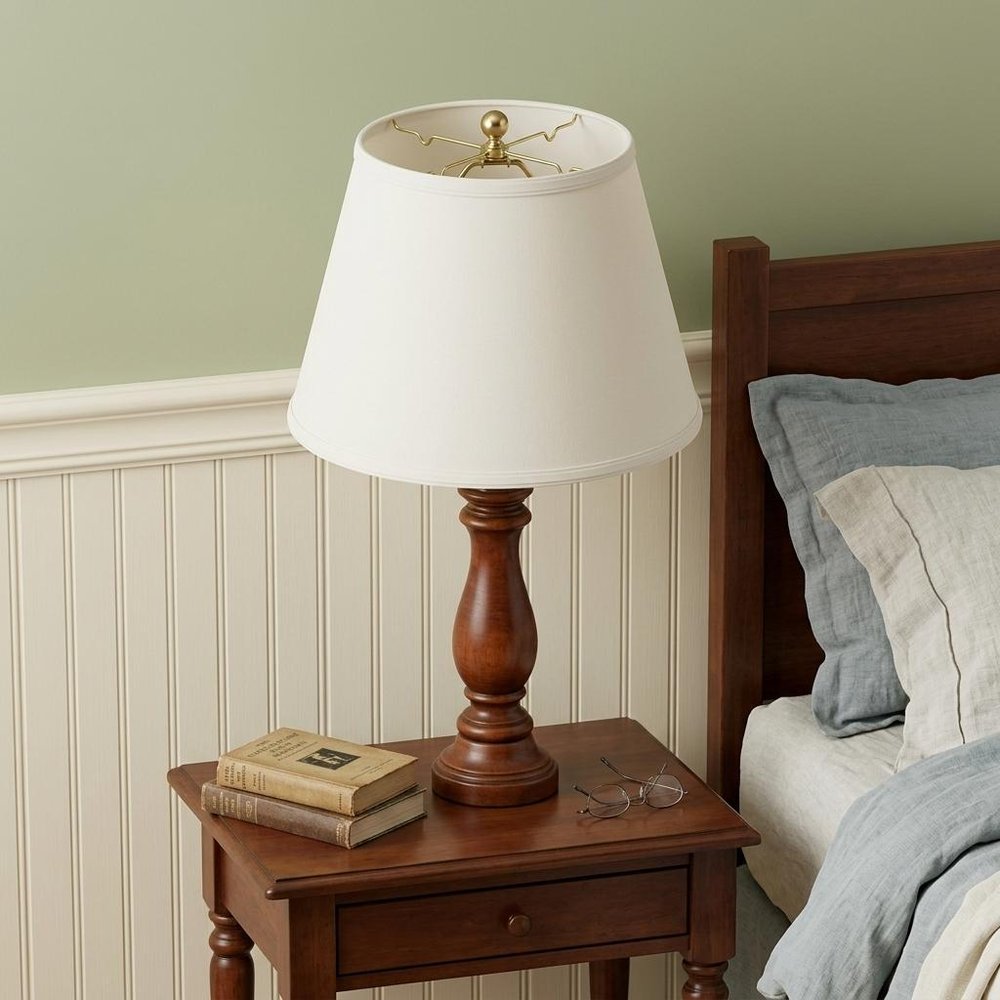 16" White Empire Deep Slanted No Slub Lampshade HomeRoots