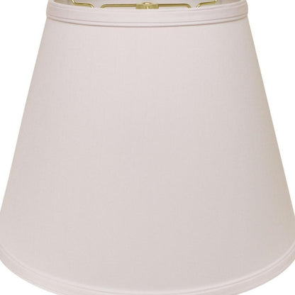 16" White Empire Deep Slanted No Slub Lampshade HomeRoots