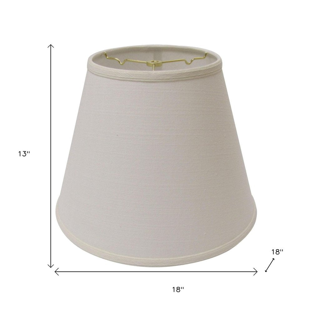 White Linen Empire Lamp Shade HomeRoots