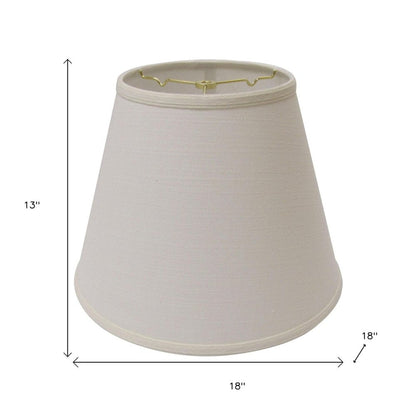White Linen Empire Lamp Shade HomeRoots