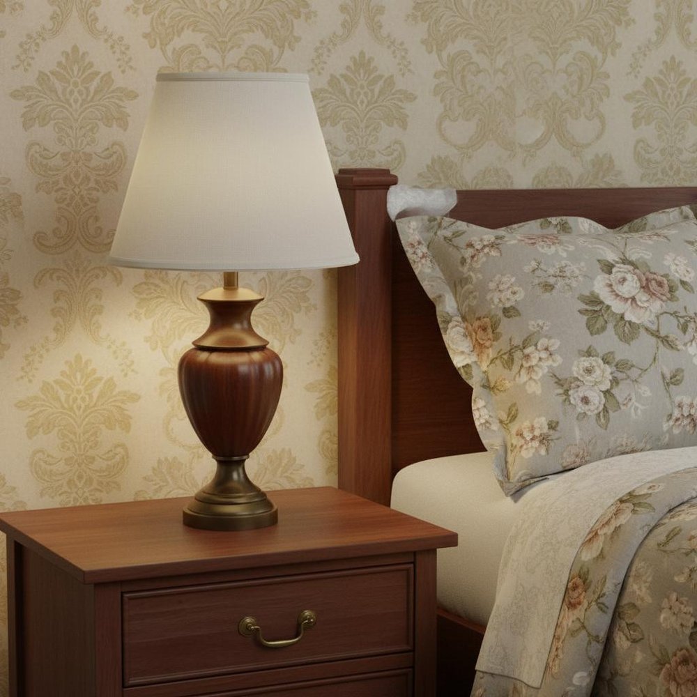 White Linen Empire Lamp Shade HomeRoots