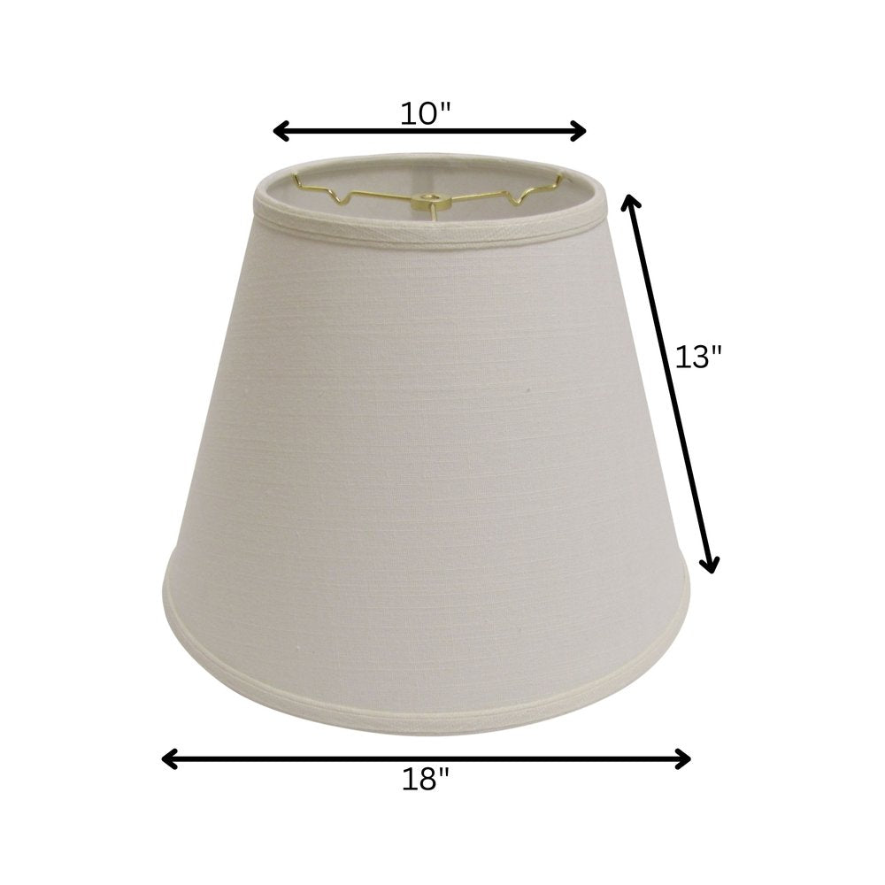 White Linen Empire Lamp Shade HomeRoots