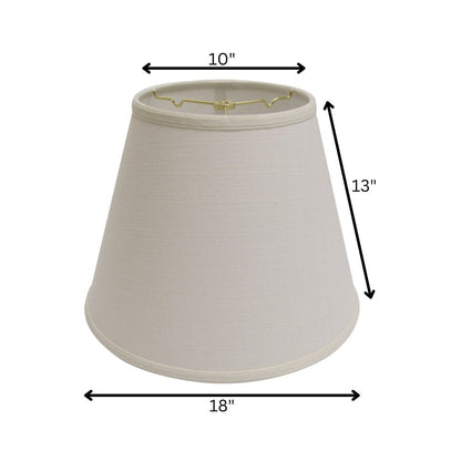 White Linen Empire Lamp Shade HomeRoots