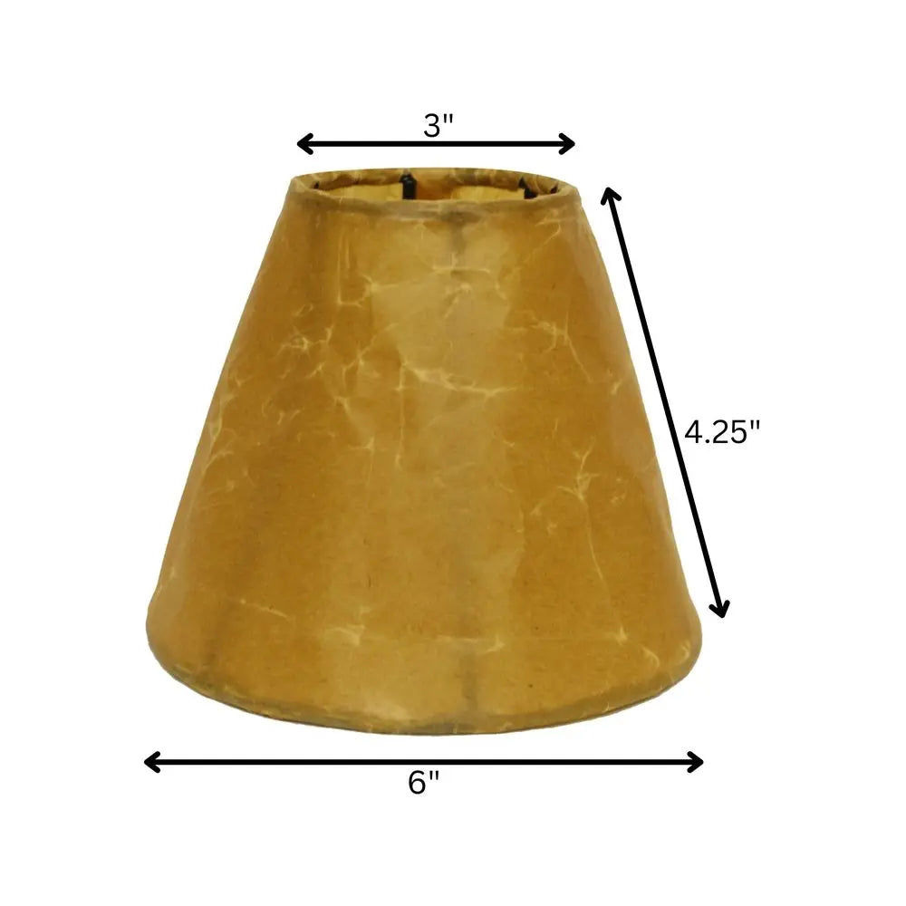 Brown Crinkle Oil Paper Empire Lamp Shade HomeRoots