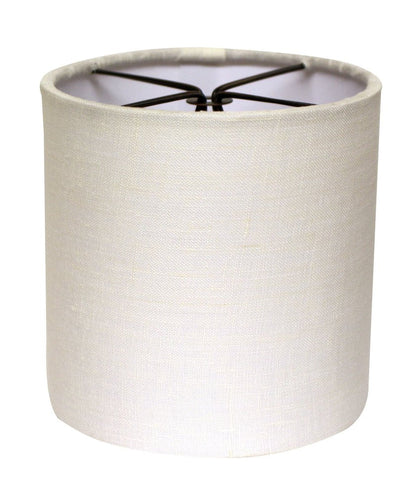 Snow Linen Drum Lamp Shade HomeRoots