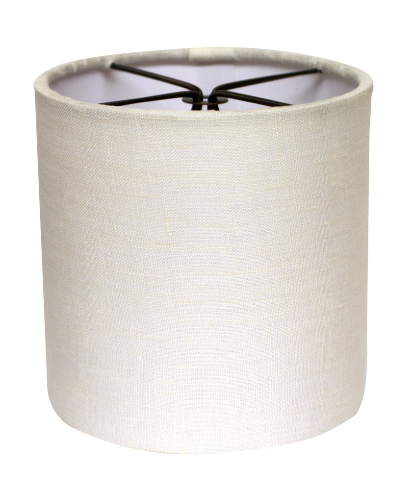 6" Snow Set of 6 Drum Chandelier Linen Lampshades HomeRoots