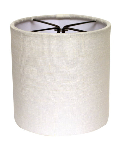 6" Snow Set of 6 Drum Chandelier Linen Lampshades HomeRoots
