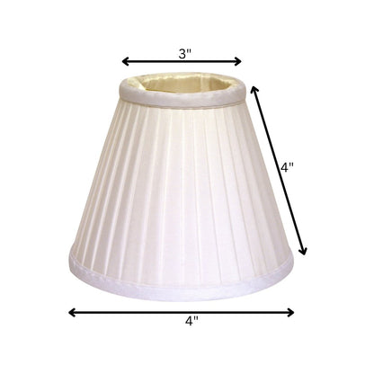 White Silk Empire Lamp Shade HomeRoots