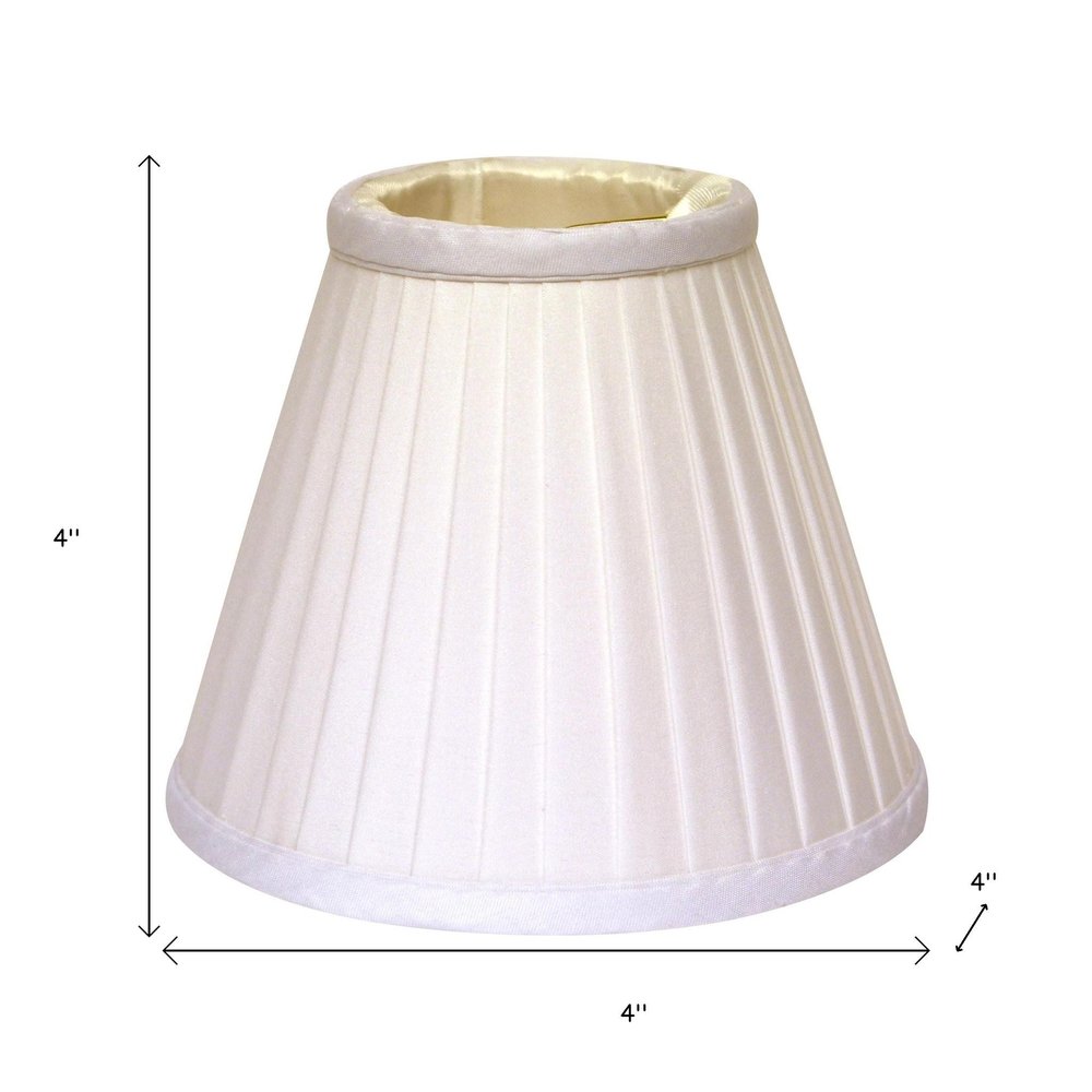 White Silk Empire Lamp Shade HomeRoots