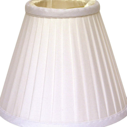 White Silk Empire Lamp Shade HomeRoots