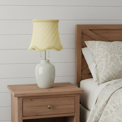 Slate Gray Silk Bell Lamp Shade HomeRoots