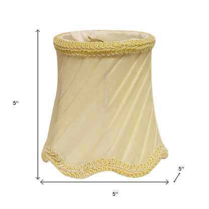 Slate Gray Silk Bell Lamp Shade HomeRoots