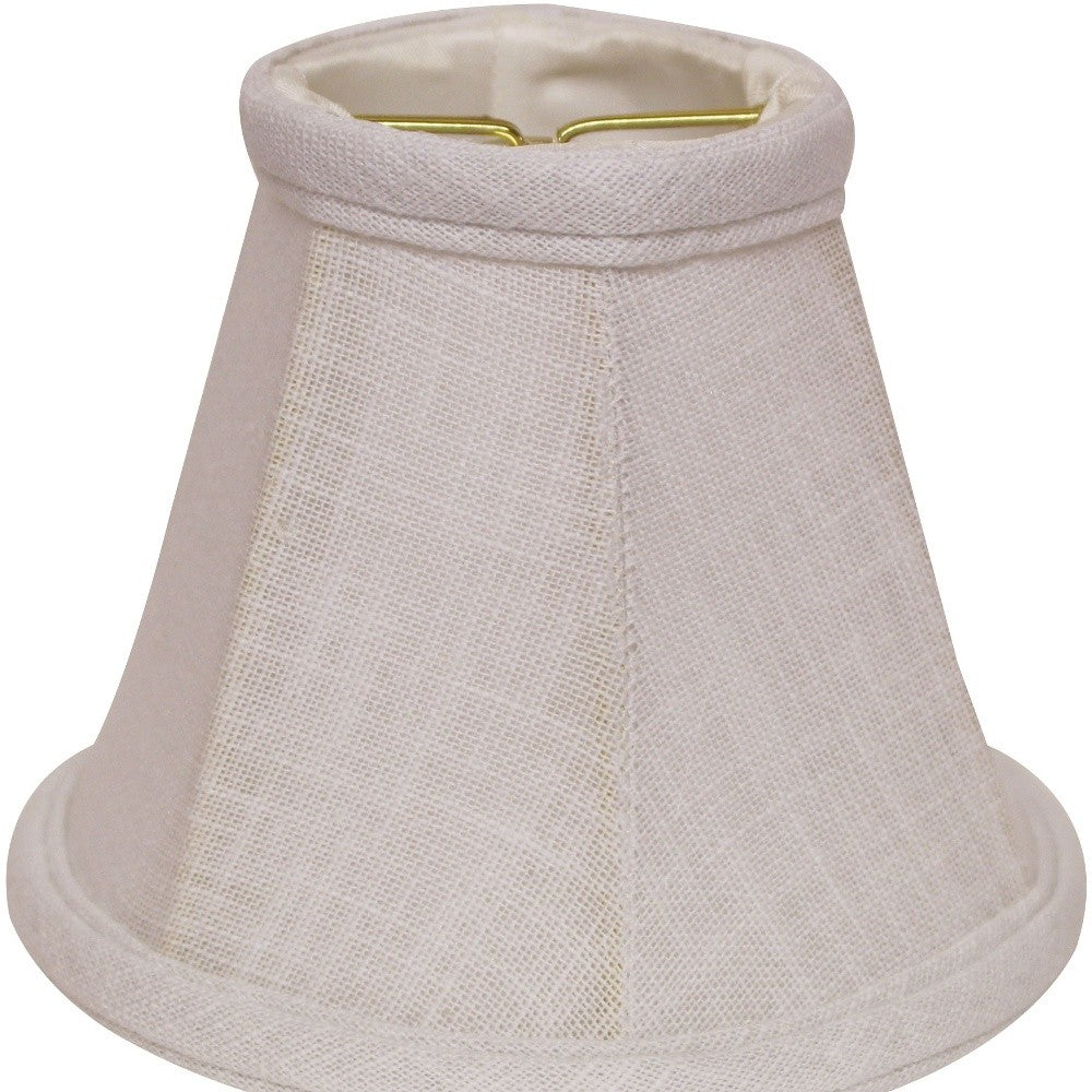 5" White Premium Set of 6 Chandelier Linen Lampshades