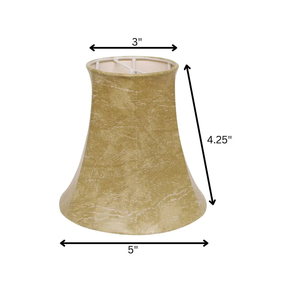 Brown Parchment Bell Lamp Shade HomeRoots