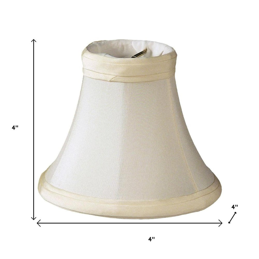 Slate Gray Shantung Silk Bell Lamp Shade HomeRoots