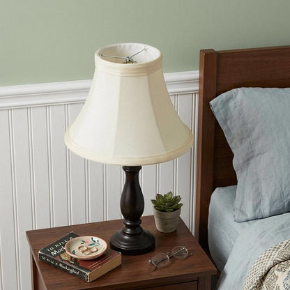 Slate Gray Shantung Silk Bell Lamp Shade HomeRoots