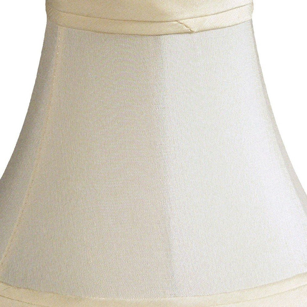 Slate Gray Shantung Silk Bell Lamp Shade HomeRoots