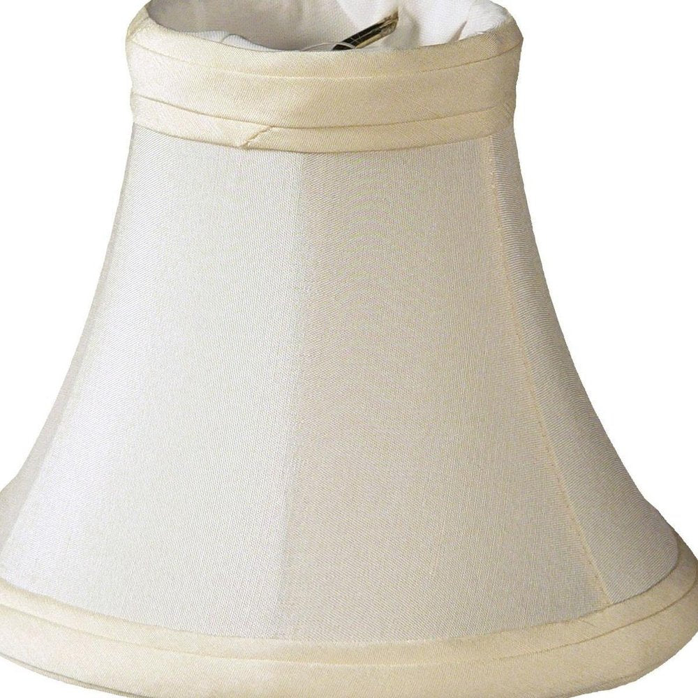 Slate Gray Shantung Silk Bell Lamp Shade HomeRoots