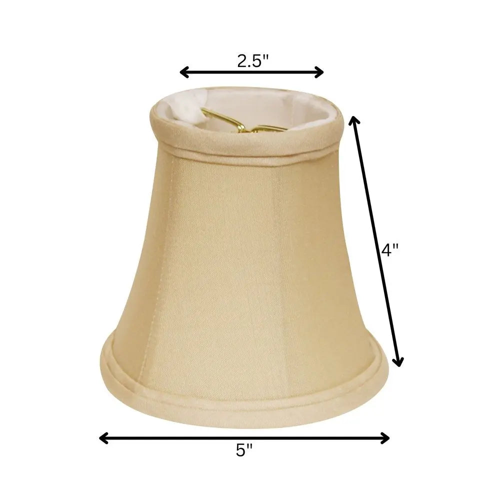 Natural Pongee Silk Bell Lamp Shade HomeRoots