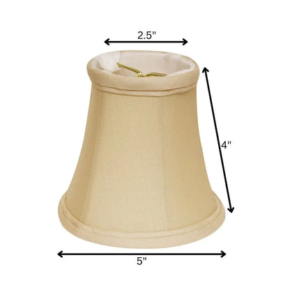 Natural Pongee Silk Bell Lamp Shade HomeRoots