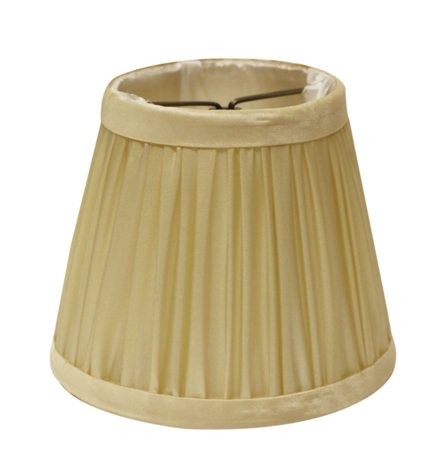 5" Pale Grey Set of 6 Slanted Chandelier Tafetta Lampshades