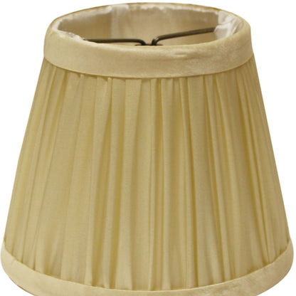 5" Pale Grey Set of 6 Slanted Chandelier Tafetta Lampshades