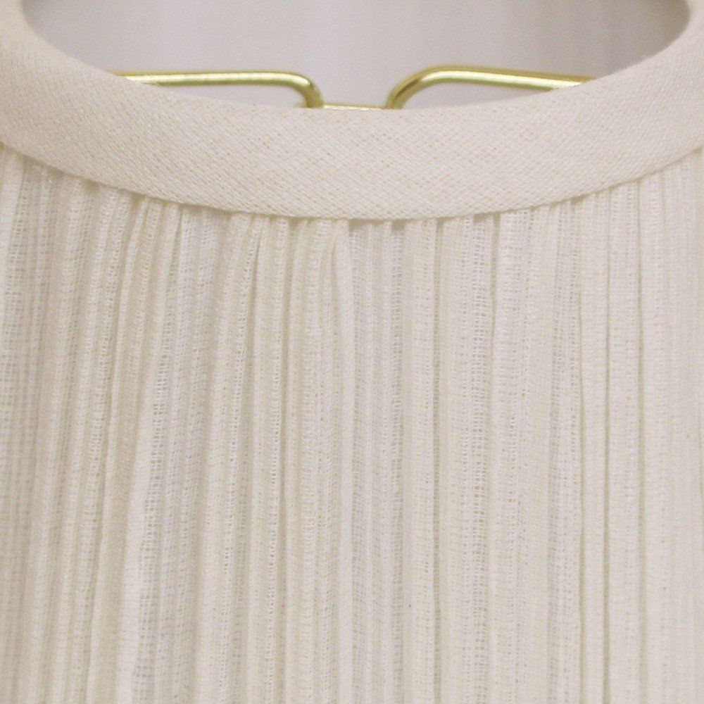 White Broadcloth Empire Lamp Shade — view 7