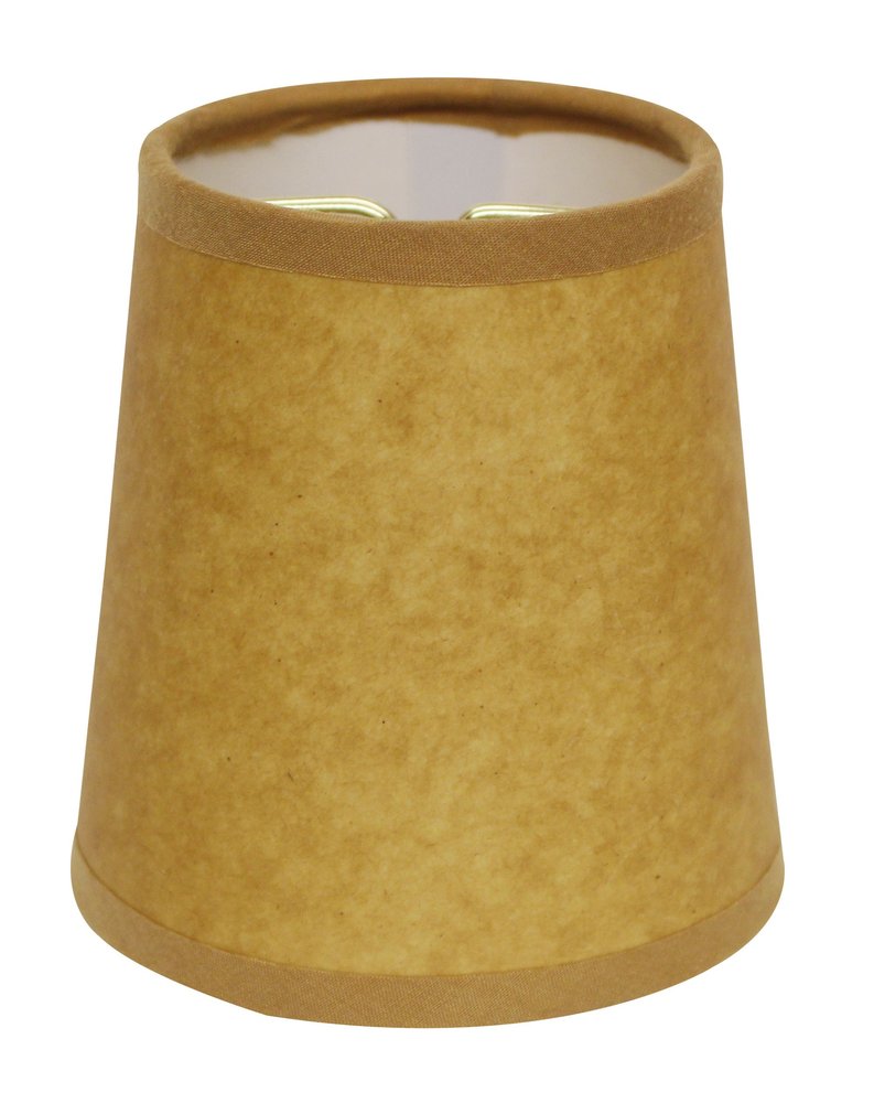 Brown Kraft Paper Empire Lamp Shade — view 1