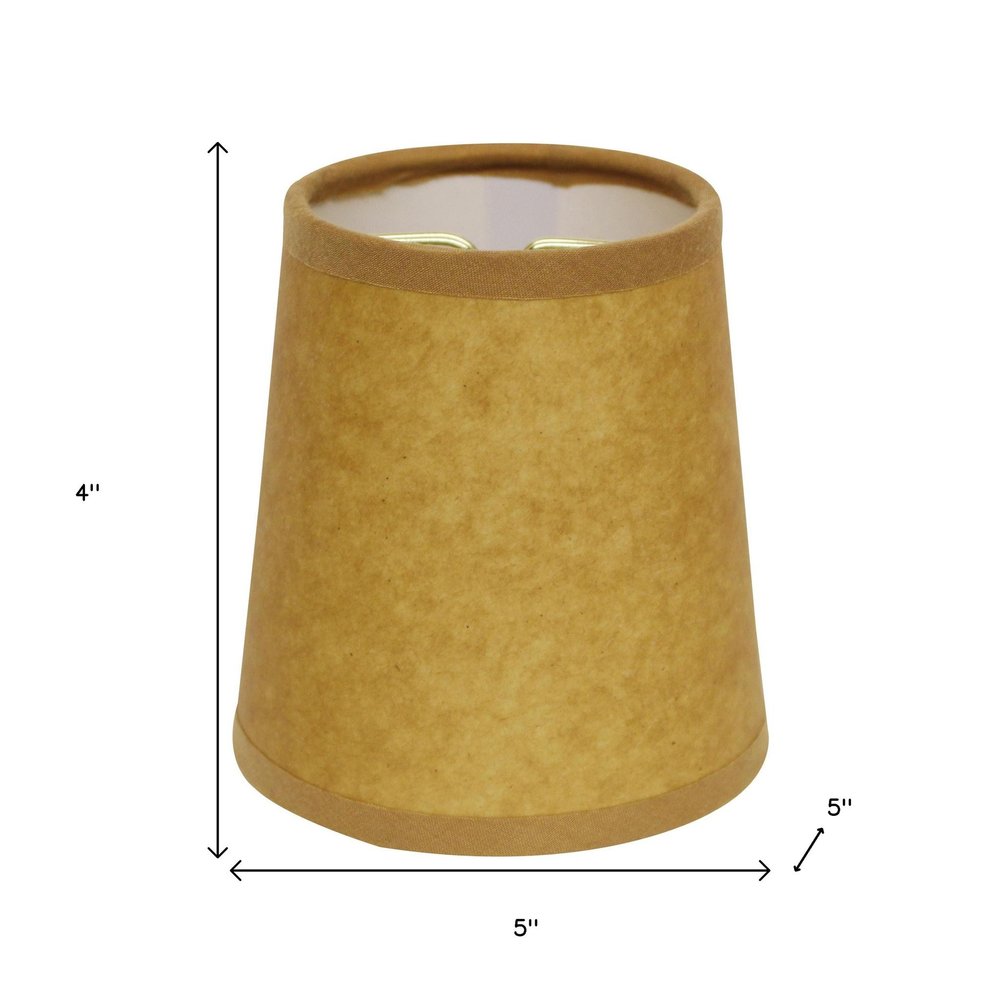 Brown Kraft Paper Empire Lamp Shade — view 8