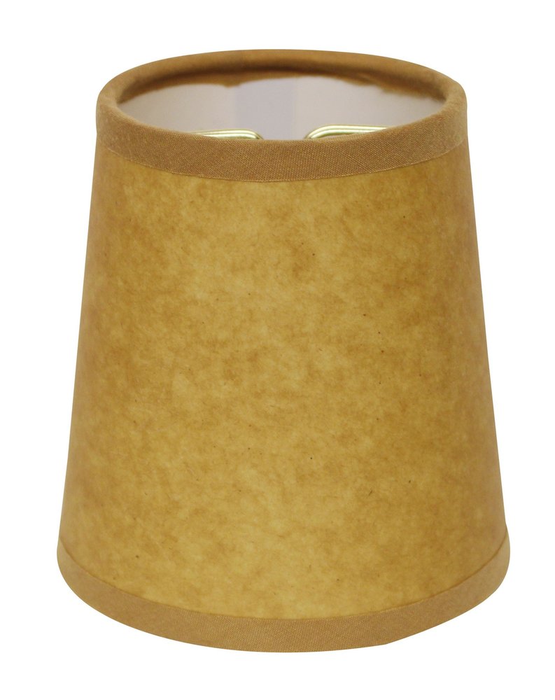 Brown Kraft Paper Empire Lamp Shade — view 2