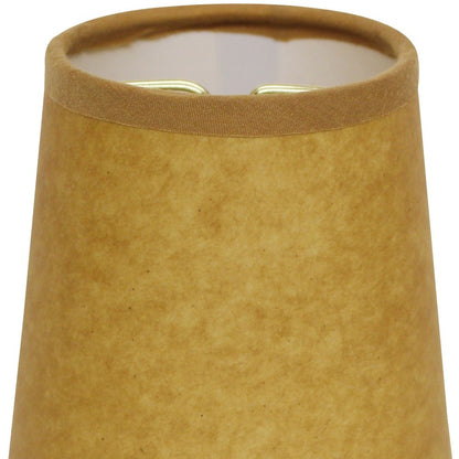 5" Canvas Set of 6 Chandelier Kraft Paper Lampshades