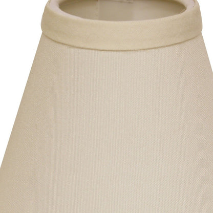 4" Ivory Set of 6 Chandelier No Slub Lampshades