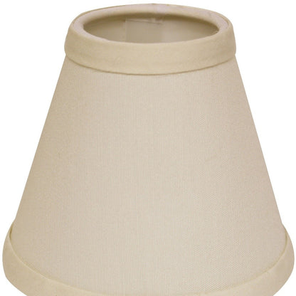 5" Ivory Set of 6 Chandelier No Slub Lampshades