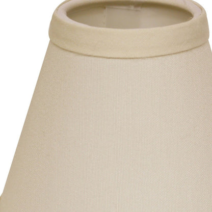 5" Ivory Set of 6 Chandelier No Slub Lampshades