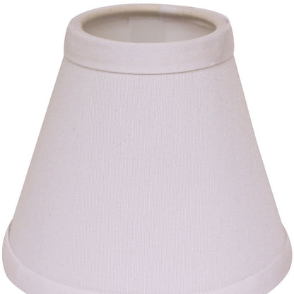 5" White Set of 6 Chandelier No Slub Lampshades