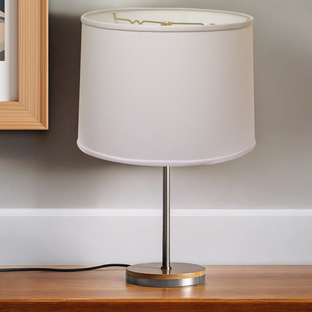 White No Slub Innsbruck Drum Lamp Shade HomeRoots