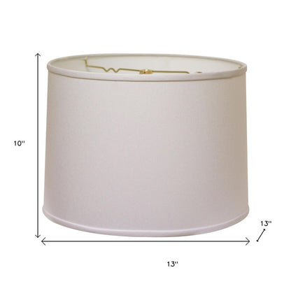 White No Slub Innsbruck Drum Lamp Shade HomeRoots