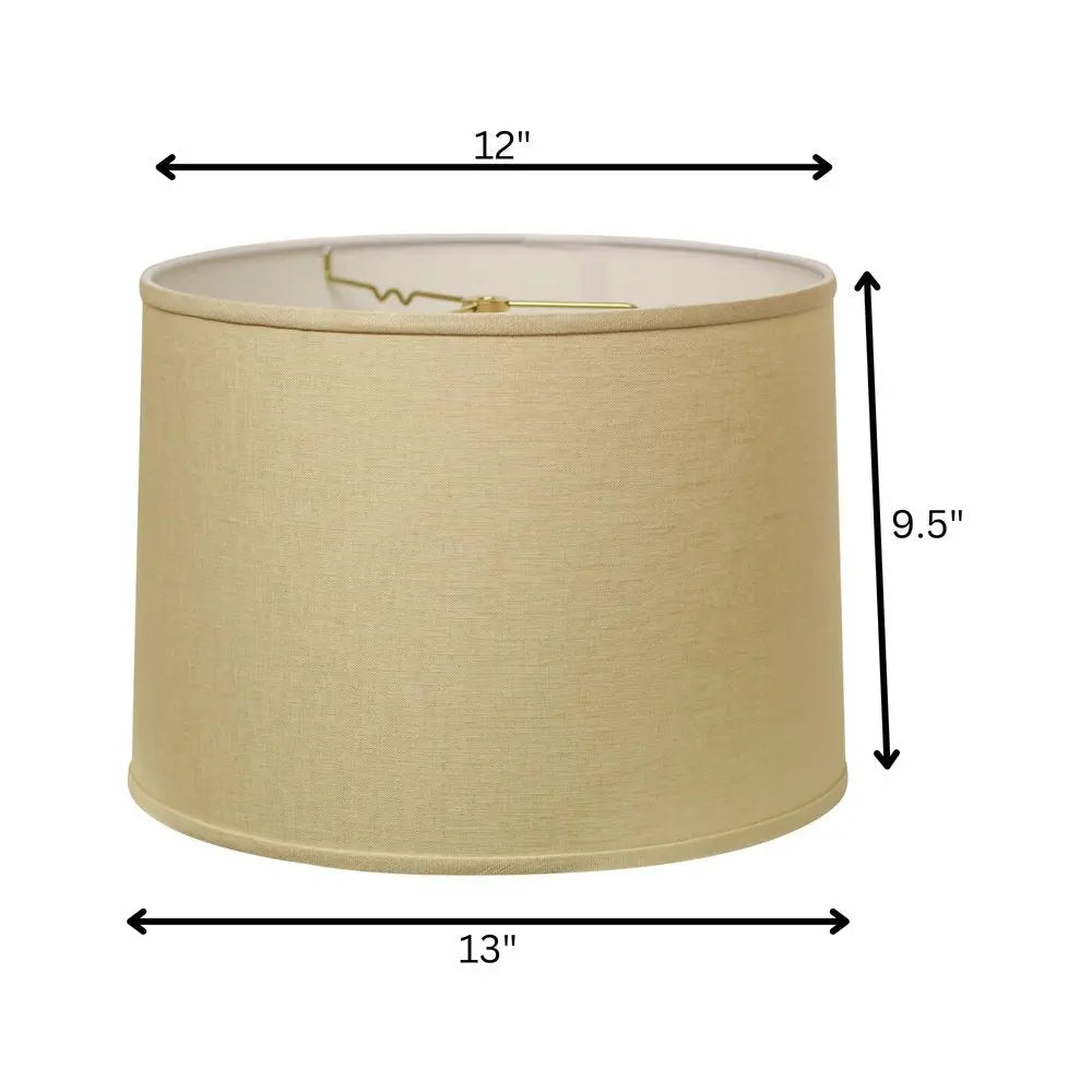 Beige Linen Drum Lamp Shade HomeRoots
