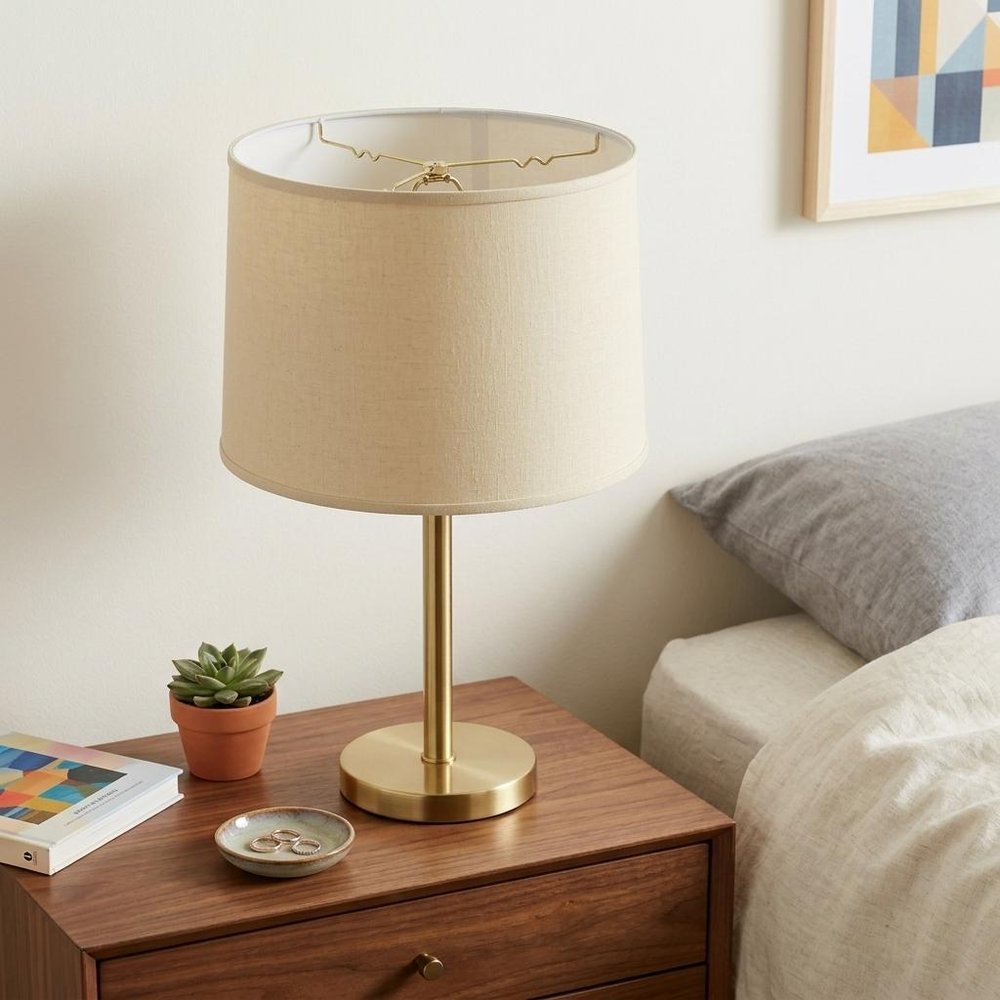 Beige Linen Drum Lamp Shade HomeRoots